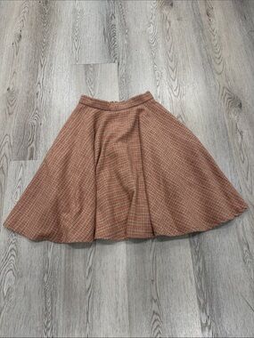 Chicwish Plaid Circle Skirt